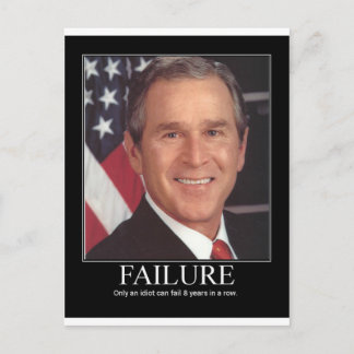 Fehler: George Bush Postkarte