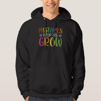 Fehler helfen uns zu wachsen Groovy Wachstumsmenta Hoodie