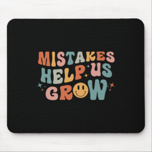 Fehler helfen uns zu wachsen - Retro Groovy Erster Mousepad