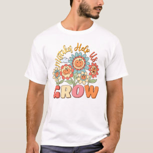 Fehler helfen uns zu wachsen   Spielende Blumenmot T-Shirt