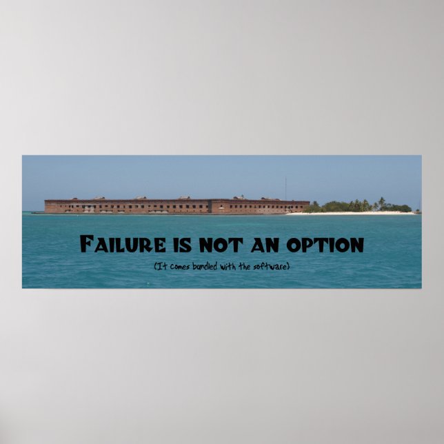 Fehler ist keine Option Poster (Vorne)