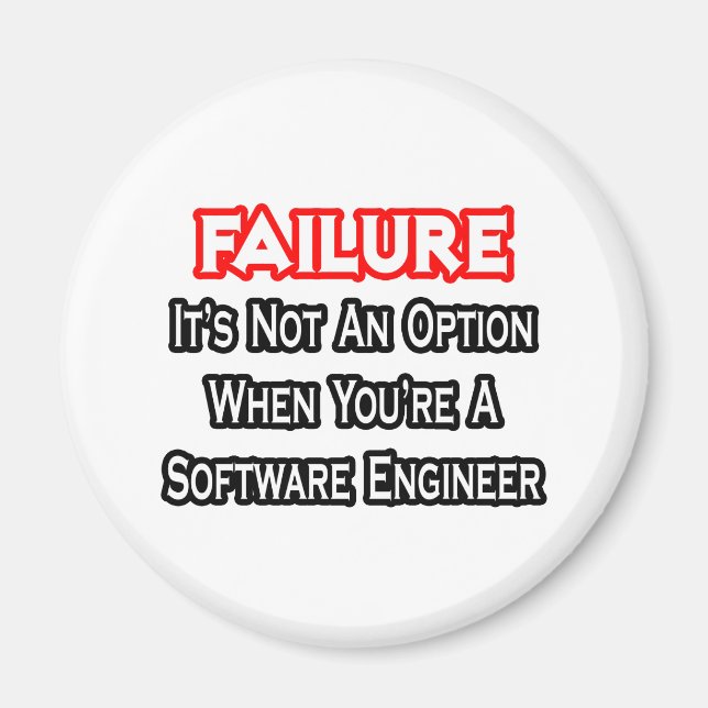 Fehler...Keine Option...Software Engineer Magnet (Vorne)