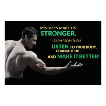 Fehler machen uns stärker Motivationsposter
