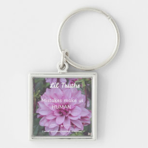 Fehler machen uns zum HUMAN Dahlia Bloom Foto Schlüsselanhänger