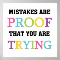 Fehler sind der Beweis, dass du versuchst