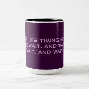 Fehlercode für Windows Wartecode Zweifarbige Tasse