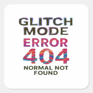 Fehlercode Quadratischer Aufkleber