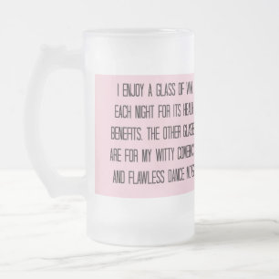 'FEHLERLOSER TANZ BEWEGT" LUSTIGE BEER/WINE TASSE