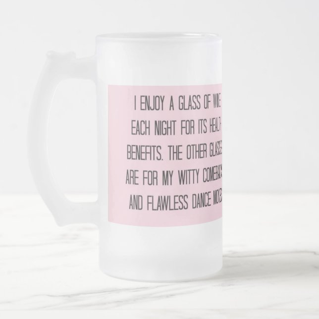'FEHLERLOSER TANZ BEWEGT" LUSTIGE BEER/WINE TASSE (Links)