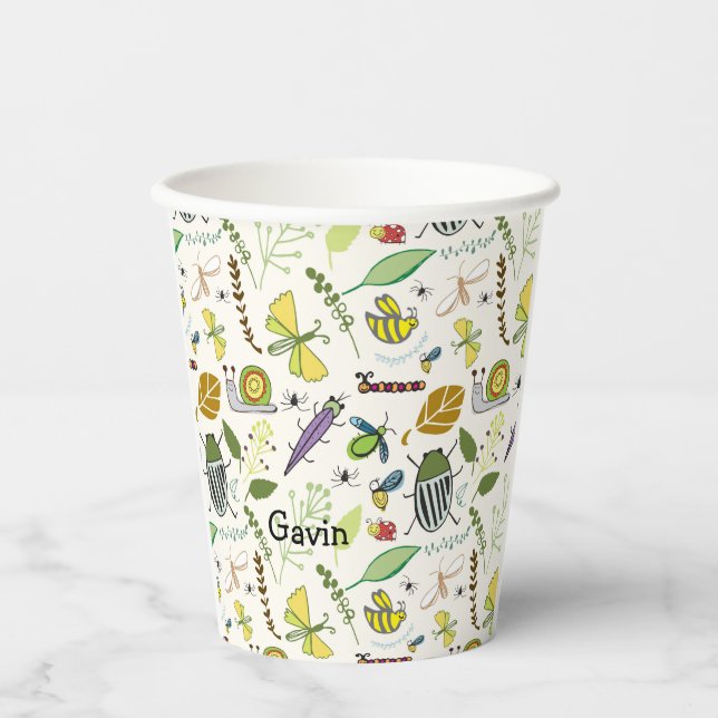 Fehlersuche bei personalisierten Geburtstagspartys Pappbecher (Vorderseite)