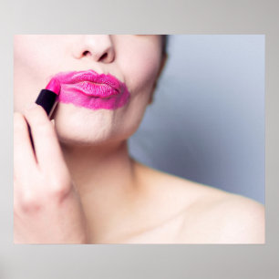 Fehlgebranntes Lipstick-Poster 1 Poster