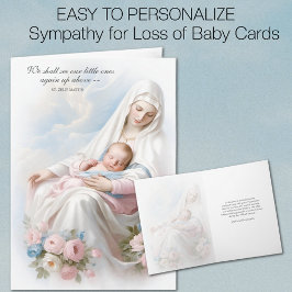 Fehlgeburt der religiösen Schwangerschaft Beileid Karte