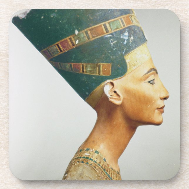 Fehlschlag der Königin Nefertiti, Seitenansicht, Getränkeuntersetzer (Vorderseite)