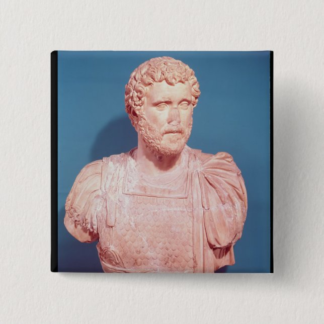 Fehlschlag des Kaisers Antoninus Pius Button (Vorderseite)