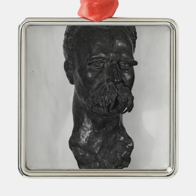 Fehlschlag von Deutschem Friedrich Nietzsche Silbernes Ornament (Vorne)