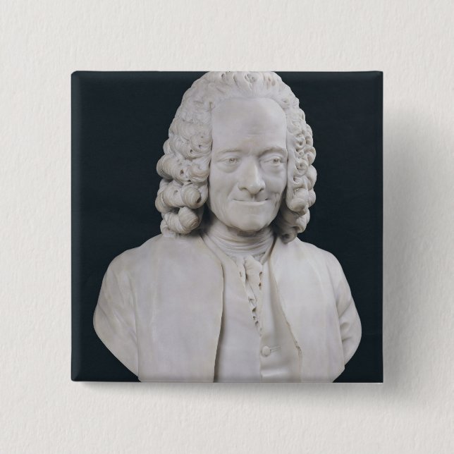 Fehlschlag von Francois Marie Arouet de Voltaire Button (Vorderseite)
