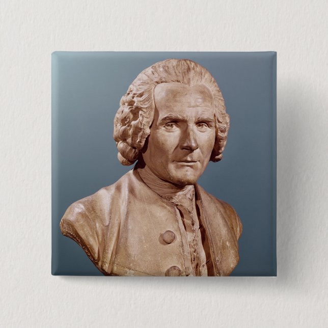 Fehlschlag von Jean-Jacques Rousseau Button (Vorderseite)