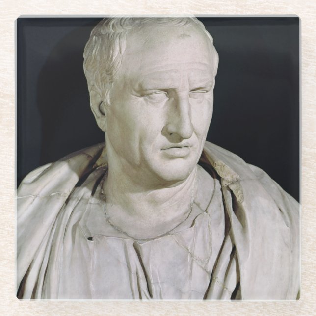 Fehlschlag von Marcus Tullius Cicero Glasuntersetzer (Vorderseite)