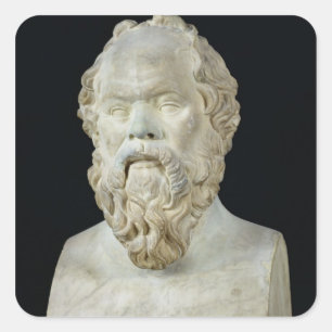 Fehlschlag von SOCRATES Quadratischer Aufkleber