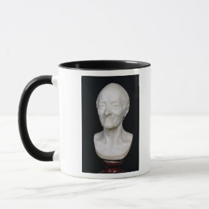 Fehlschlag von Voltaire ohne seine Perücke, 1778 Tasse