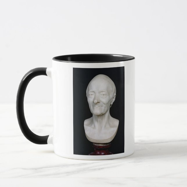 Fehlschlag von Voltaire ohne seine Perücke, 1778 Tasse (Links)