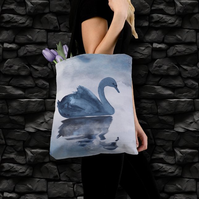 Fehlsichtigkeit | Moody Dusty Blue Swan am See (Von Creator hochgeladen)