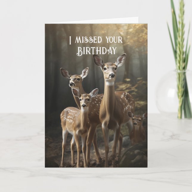 Fehlter Geburtstag Beliebter Fun Deer Karte (Vorderseite)