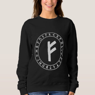 Fehu Rune Viking Rune Norse Pagan Wicca Witchcraft Sweatshirt