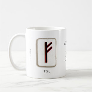 Fehu RuneStone 11 oz. Tasse