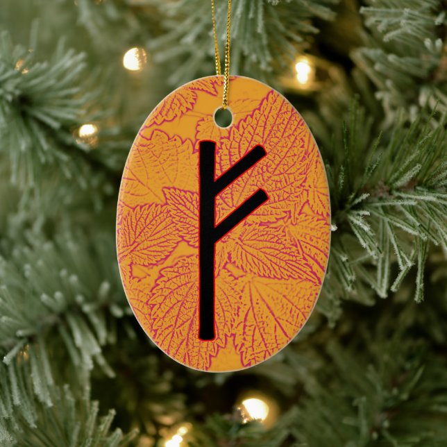 Fehu Viking Rune Weihnachten Ornament - Werden! (Baum)