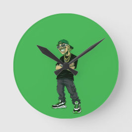 Feid Ferxxo Runde Wanduhr