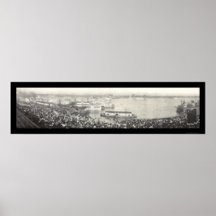 Feier 1907 in St. Louis Foto Poster