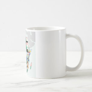 Feier Afrikas im Flaggen-Design Tasse
