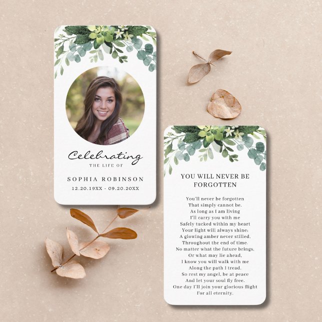 Feier der Foto-Blumengebet-Karte Visitenkarte (Von Creator hochgeladen)