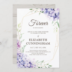 Feier der geometrischen Woodsie der Life Floral Bl Einladung