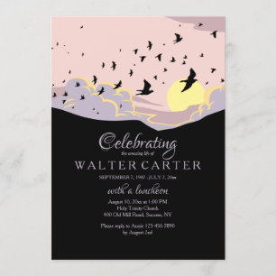 Feier der Leben-Denkmal-Einladung Einladung