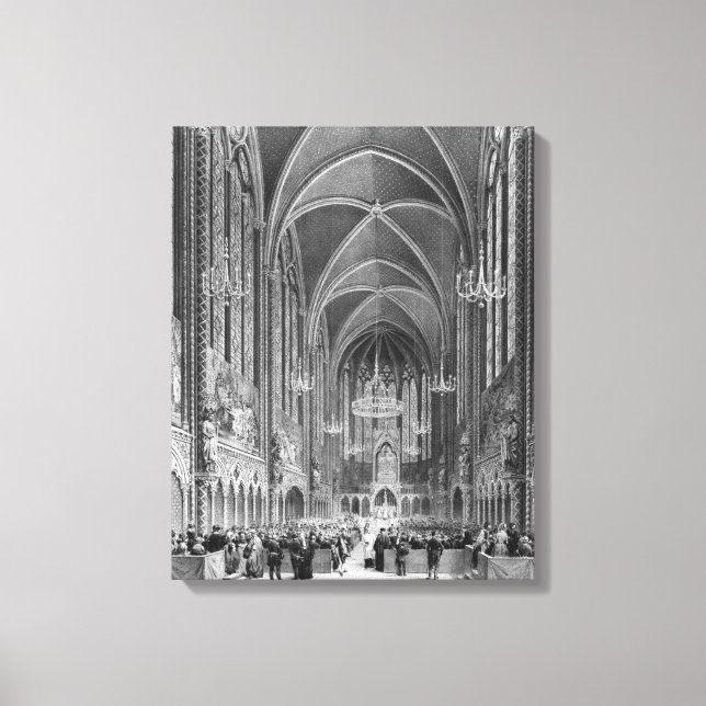 Feier der Messe für den Richter Leinwanddruck (Vorderseite)
