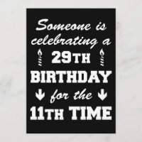 Feier des 29. Geburtstags, 11.