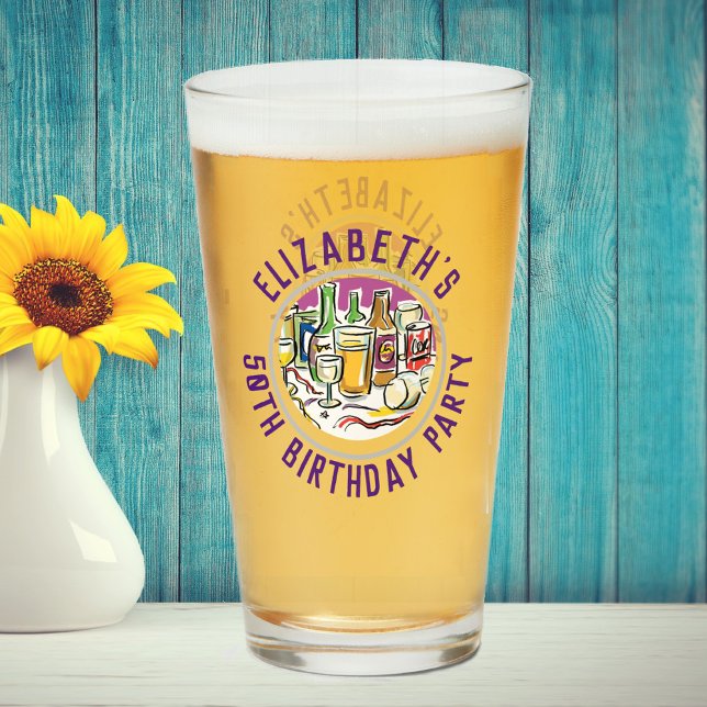 Feier des 50. Geburtstags Glas (Von Creator hochgeladen)