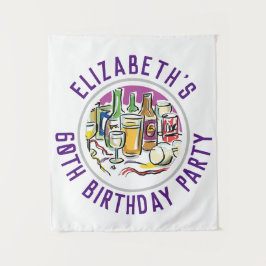 Feier des 60. Geburtstagsgeschichten Wandteppich