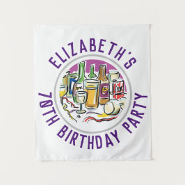 Feier des 70. Geburtstagsgeschichten Wandteppich