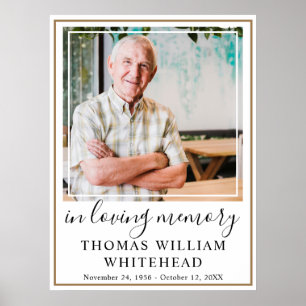 Feier des einfachen goldenen Bilderrahmens Poster