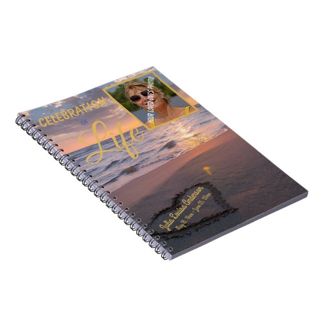 Feier des Fotos Sunset Ocean Notizblock (Rechte Seite)