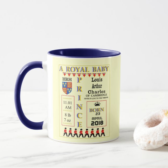 Feier des Königlichen Prinzen Louis von Cambridge Tasse (Mit Donut)