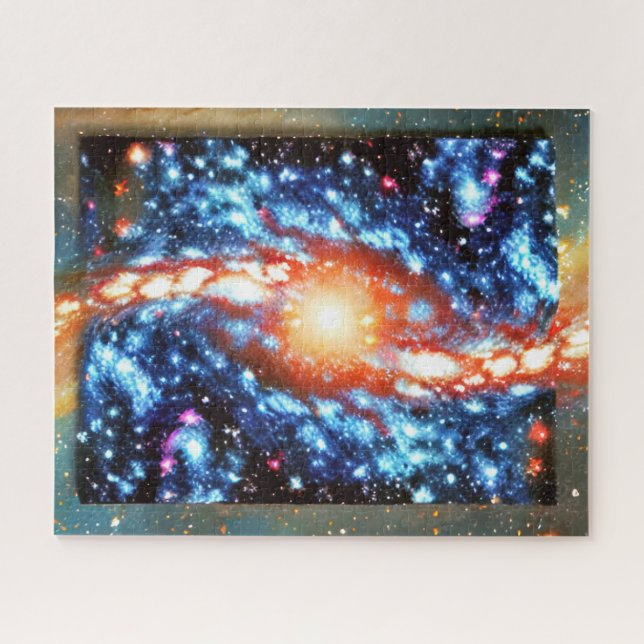 Feier des Kosmos lebhaft heller Nachthimmel Puzzle (Horizontal)