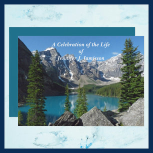 Feier des Lebens Ankündigung Berge See