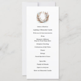 Feier des Lebens, Beerdigung, Gedenkdienst