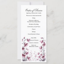 Feier des Lebens, Beerdigung, Gedenkdienst