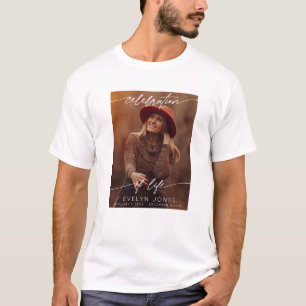 Feier-des-Lebens-Drehbuch-Trauerfeier-Gedenkfoto T-Shirt