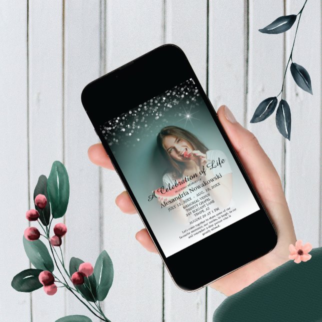 Feier des Lebens Elegant und geschmackvoll beerdig Einladung (Von Creator hochgeladen)